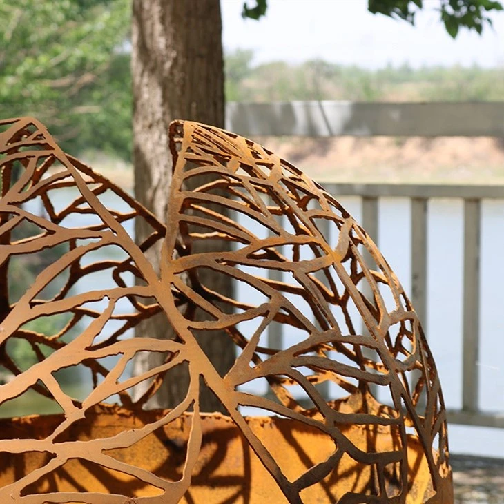 3d Laser Cutting Wood Burning Fire Pit