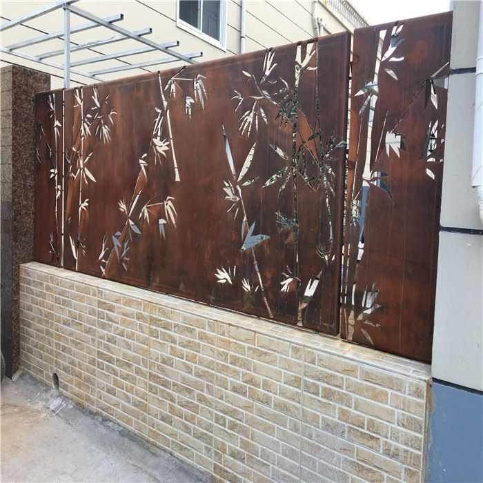 Corten Steel Frame Wall Partition