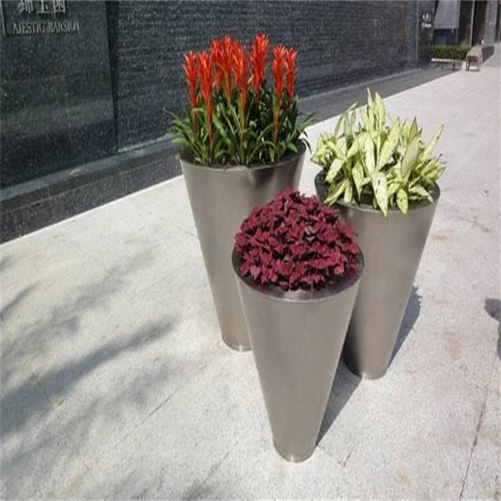 Outdoor Garden Rectangular Metal Planter