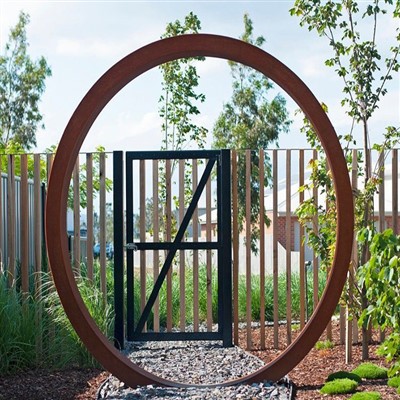 Nerūdijančio plieno Corten plieno apskritimas