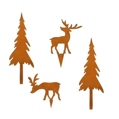 Vidinė Corten plieno siena Art