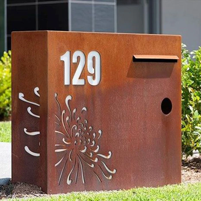 Customized Corten Steel Mailbox